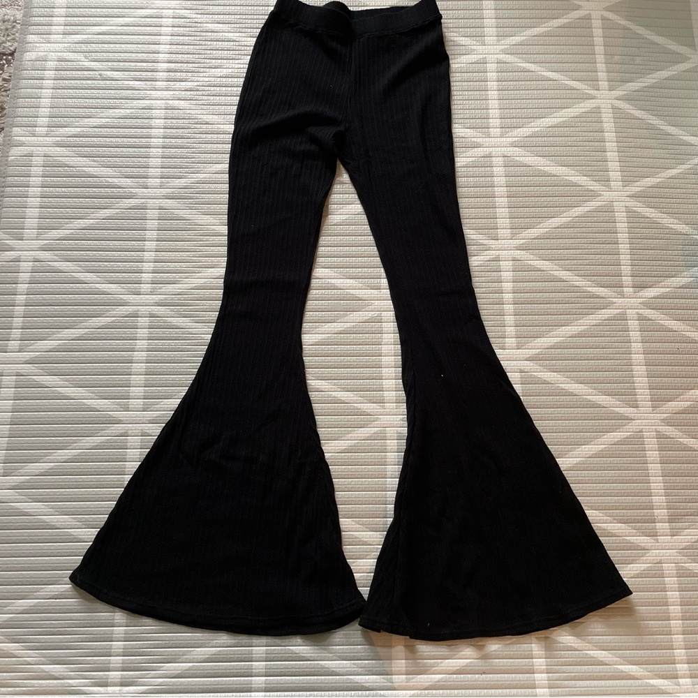 Free People Beach Flare Pants Ribbed Knit Small